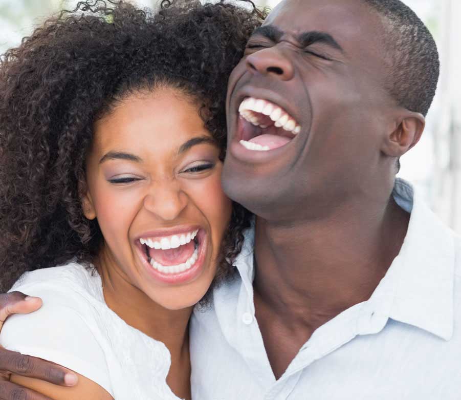 smiling couple